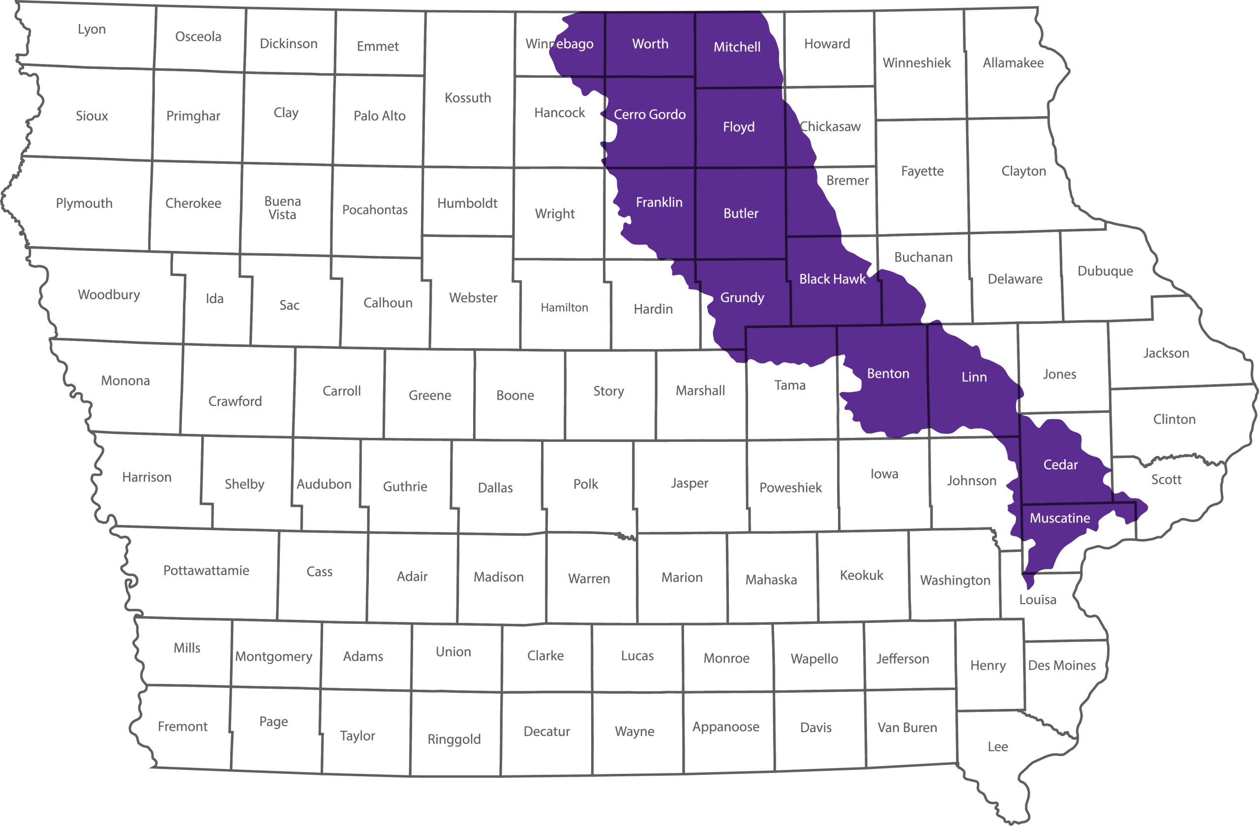 CRSWP map